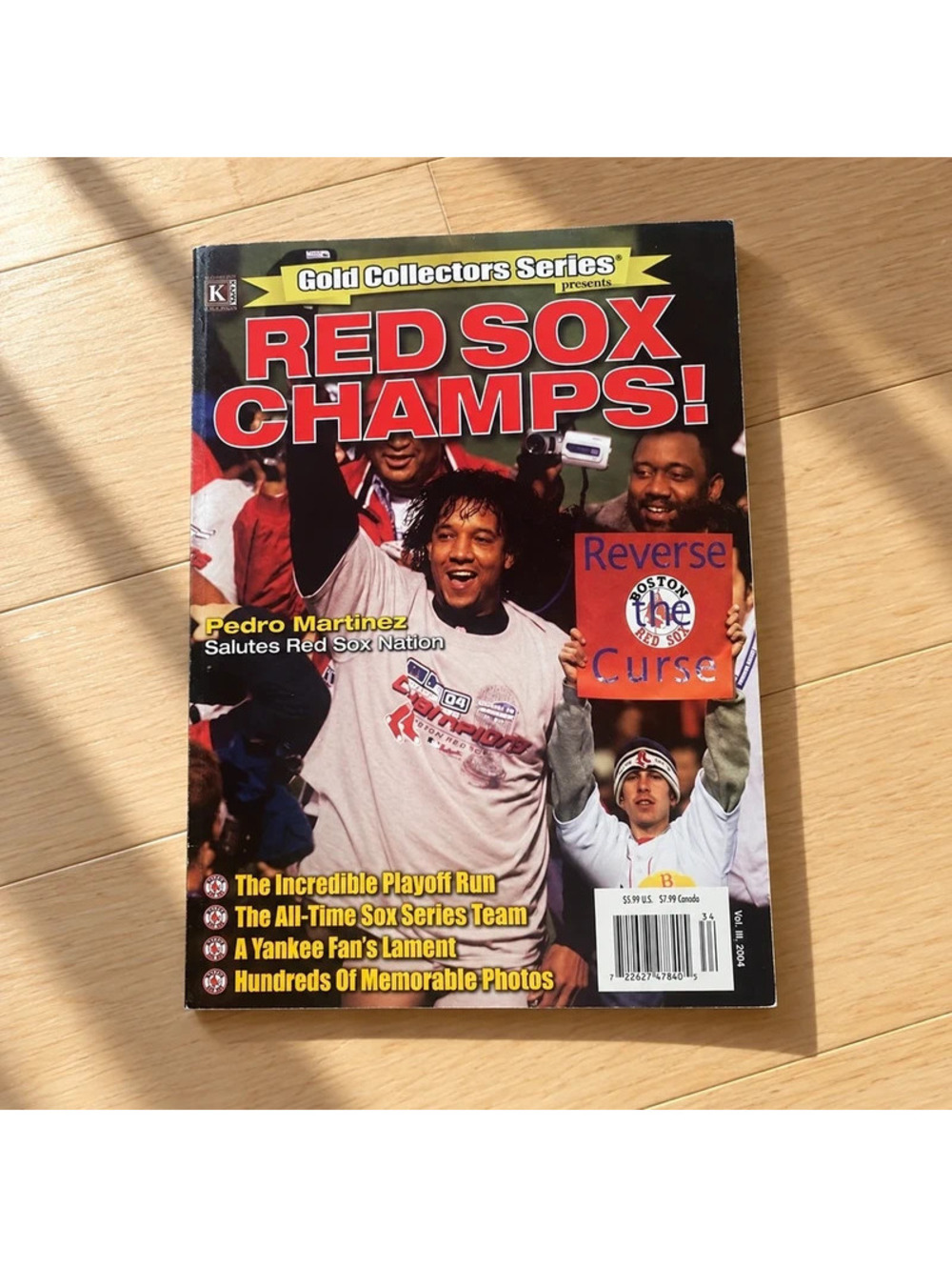 Red Sox Champs 2004 Gold Collectors Series Pedro Martinez Magazine